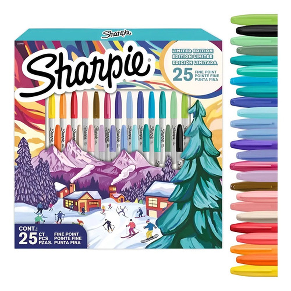 Sharpie Marcadores Punta Fina X25 Edicion Limitada 2220997 Agua